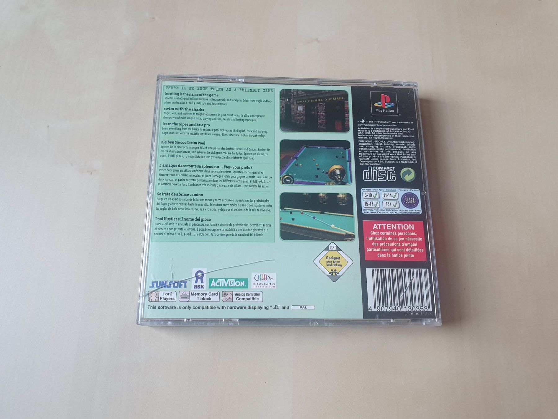 Sony Spiele: Pool Hustler – Gebraucht aus Stansstad von collectorsshop 1