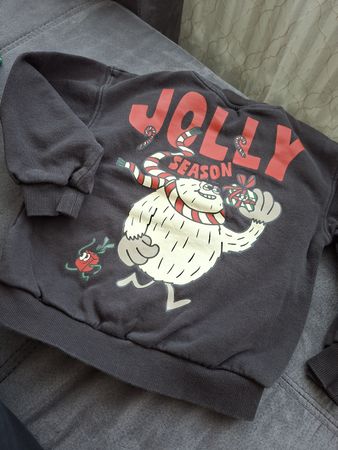 H&M Kinder Sweater Gr 110/116 "Jolly Season" Weihnachten 🎄