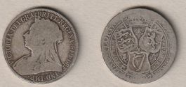 Grossbritannien, Florin 1897, Victoria, Silber