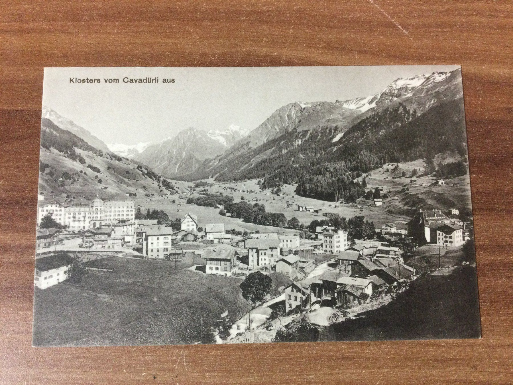 Cartoline postali: Antike Ansichtskarte Klosters vom Cavadürli aus – Usato da Wangen SZ venduto da kuriosum12