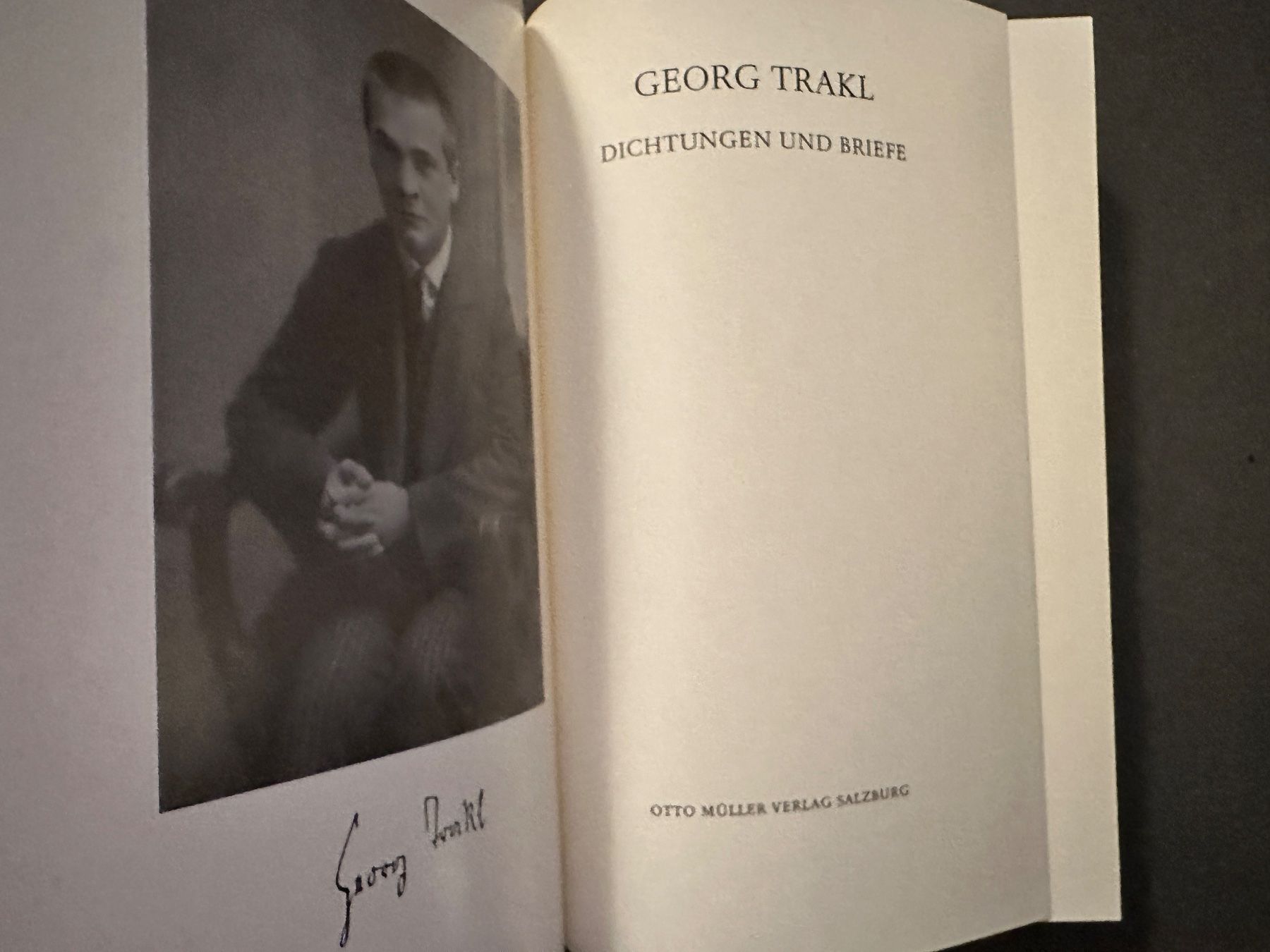 Libri: Georg Trakl: Dichtungen und Briefe. 2 Bde. – Usato da Zürich venduto da allp 3