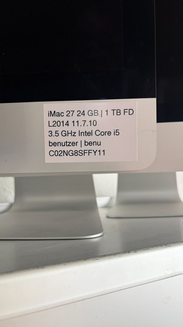 Apple PCs: iMac 27" Retina 5K, Ende 2014 – Gebraucht aus Wetzikon ZH von sertom26 2
