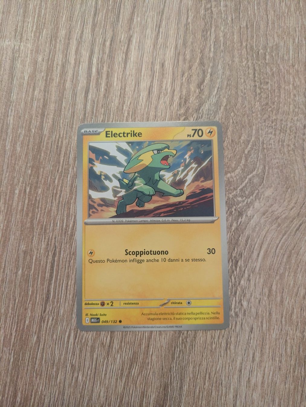 Pokémon Sammelbilder & Trading cards: ELECTRIKE, MEGA EVOLUTION, MEG49, COMMON, 2025, ITA, NM/MT – Gebraucht aus Losone von AlpineLayer