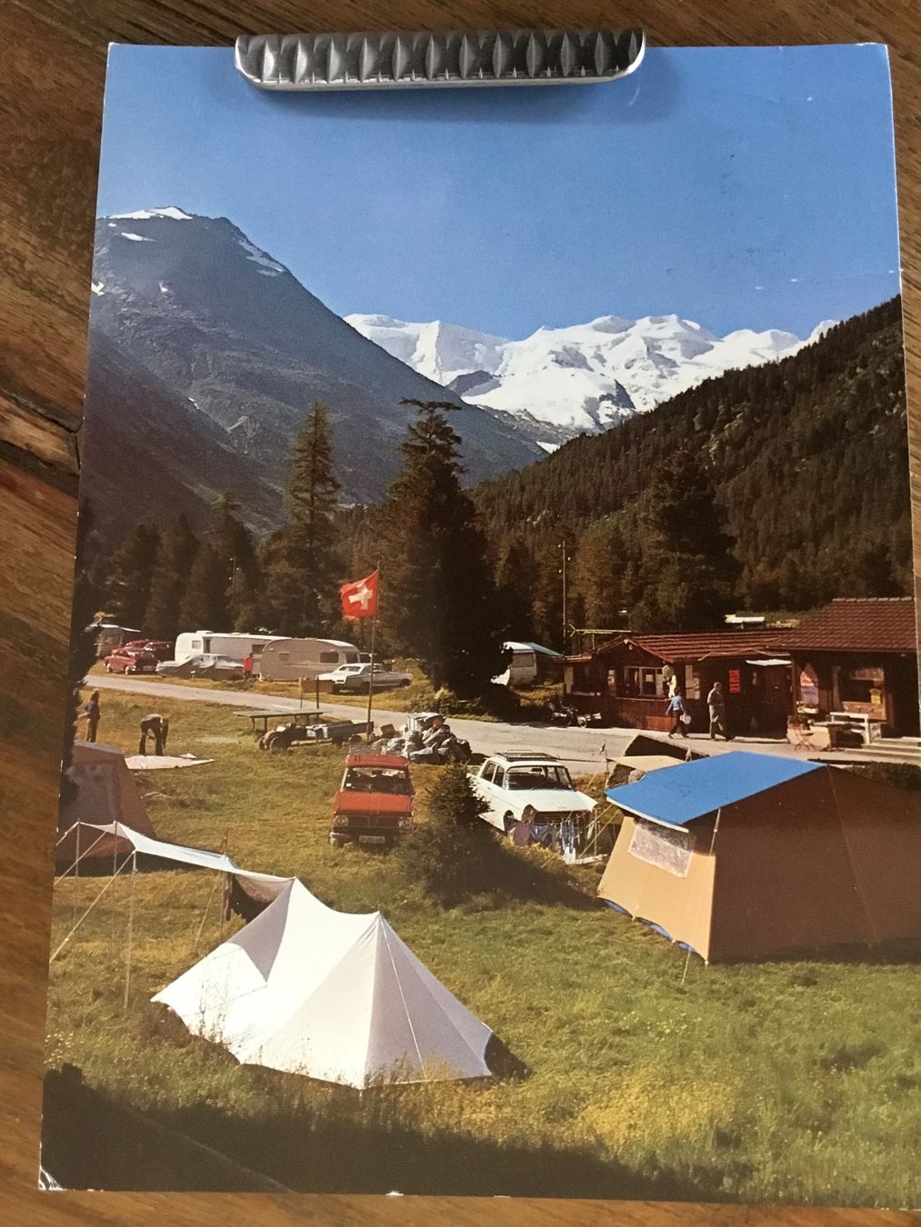 Cartoline postali: Ansichtskarte  Campingplatz Pontresina – Usato da Thierachern venduto da sweden08