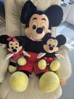Mickey und Minnie Mouse Plüschtiere 3er Set guter Zustand