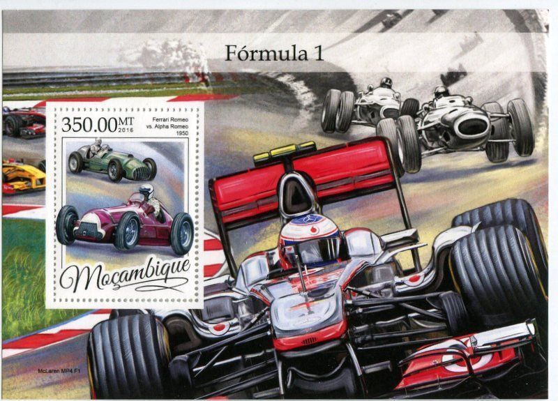 Alle Briefmarken: Block "Formel 1". Mosambik – Neu und originalverpackt aus Basel von Butsch5
