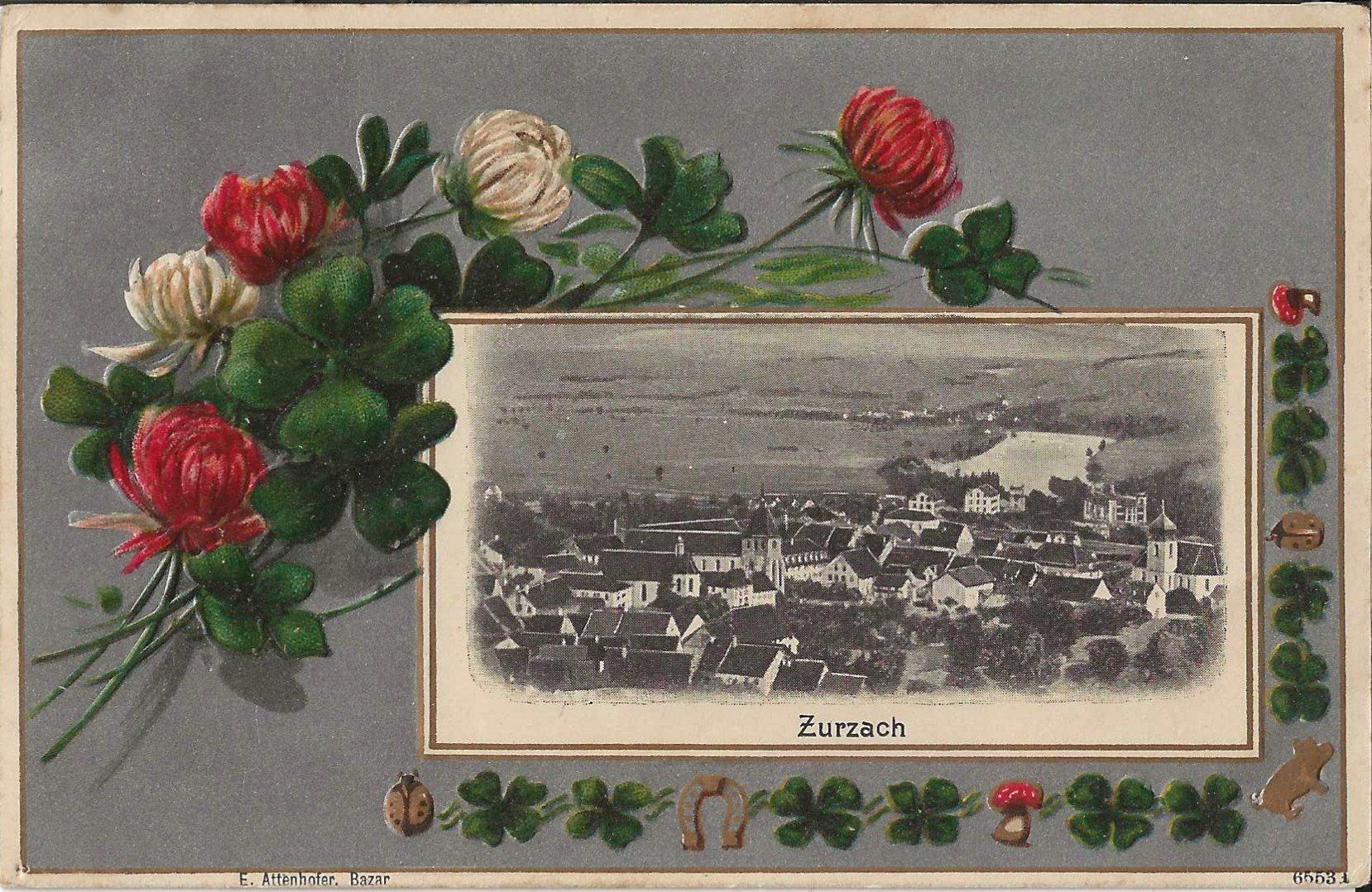 Cartoline postali: Karte Zurzach 1916 – Usato da Zürich venduto da Philacat11