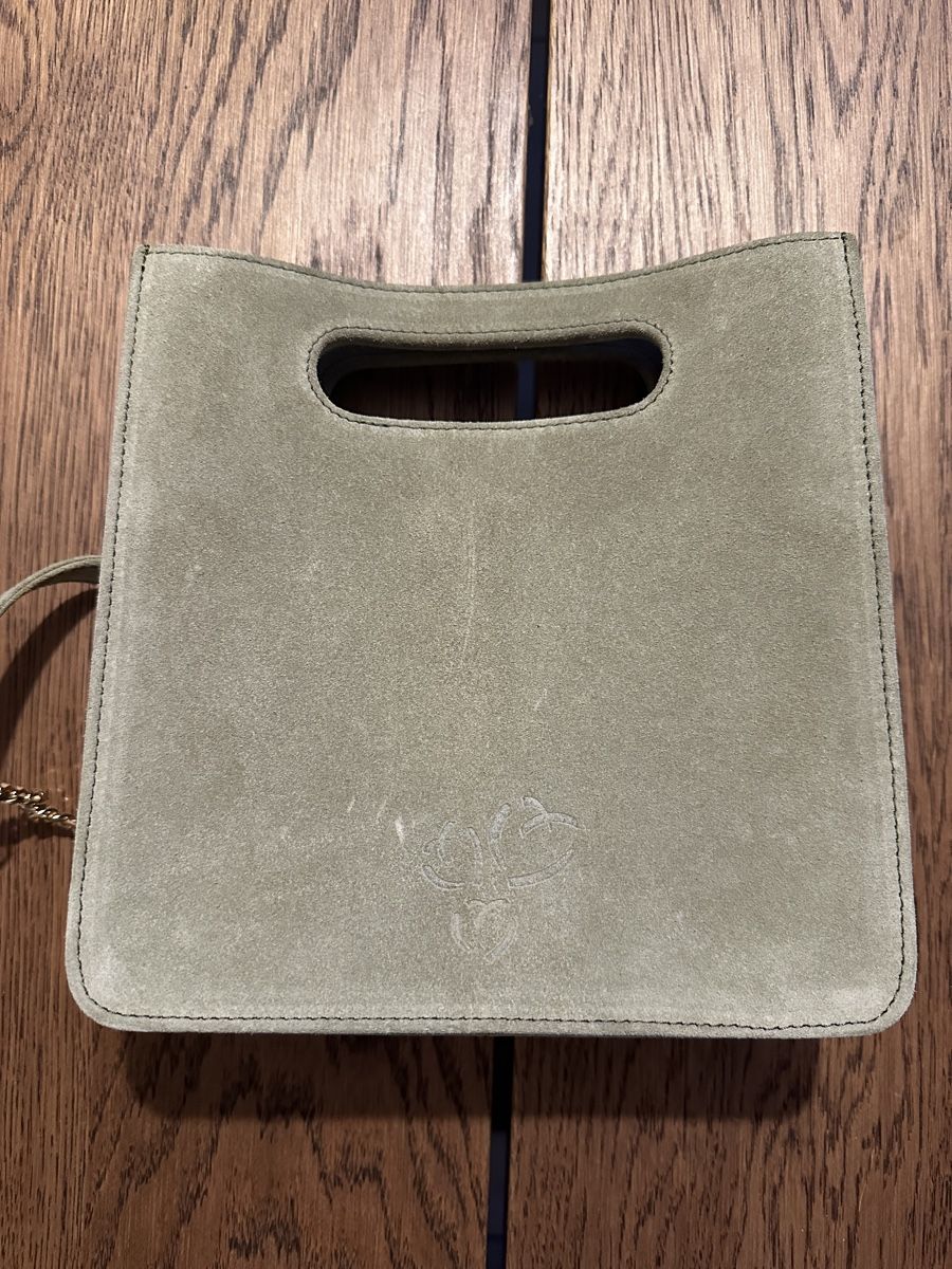 Borse da donna: Petit sac en daim vert clair – Usato da Dully venduto da Gaby_bkz2