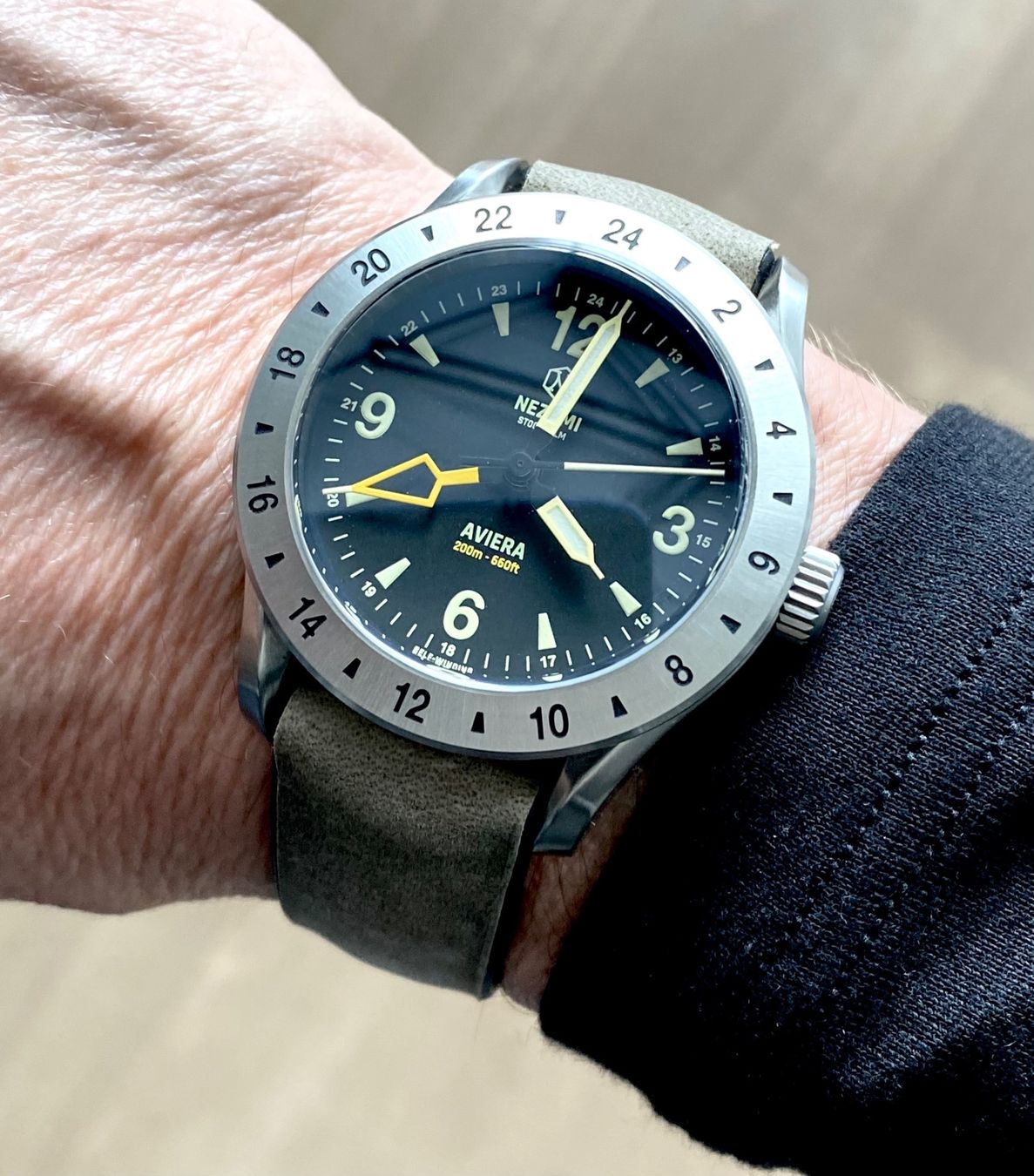 Orologi: NEU! Aviera Automatic GMT by Nezumi Stockholm – Nuovo e nell'imballaggio originale da Bern venduto da RealYoda