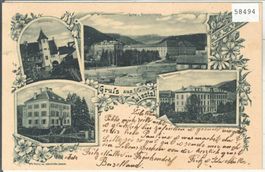 Gruss aus Liestal - Feldmühle, Kreuzboden, Krankenhaus