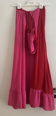 Sommer Kleid, Abendkleid, Gr. S, Pink/Rot, ReViSe, Top! (54)