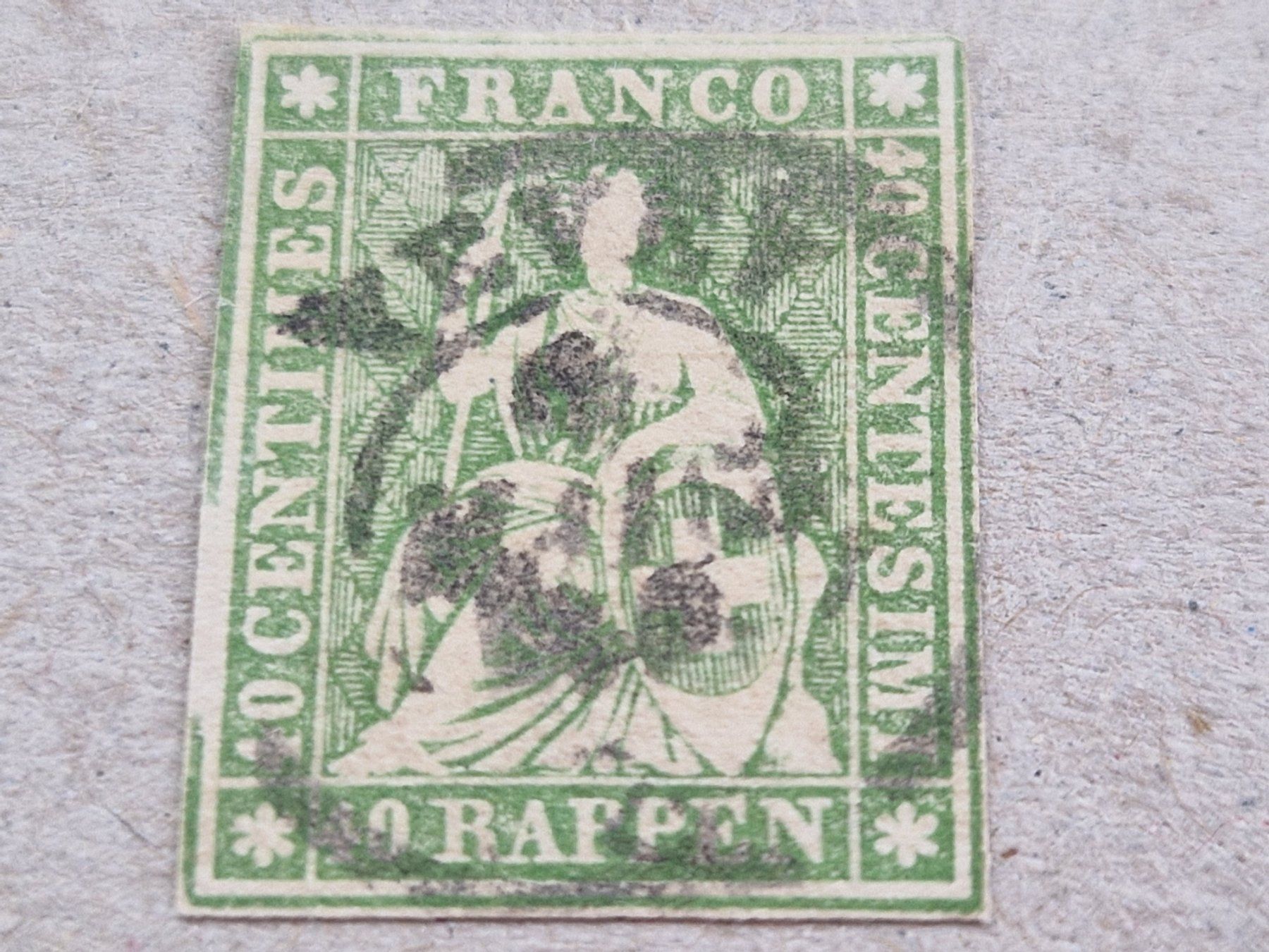 Tutti i francobolli: Strubel 26G, signiert, ab 1.- – Usato da Burgdorf venduto da Glossy01