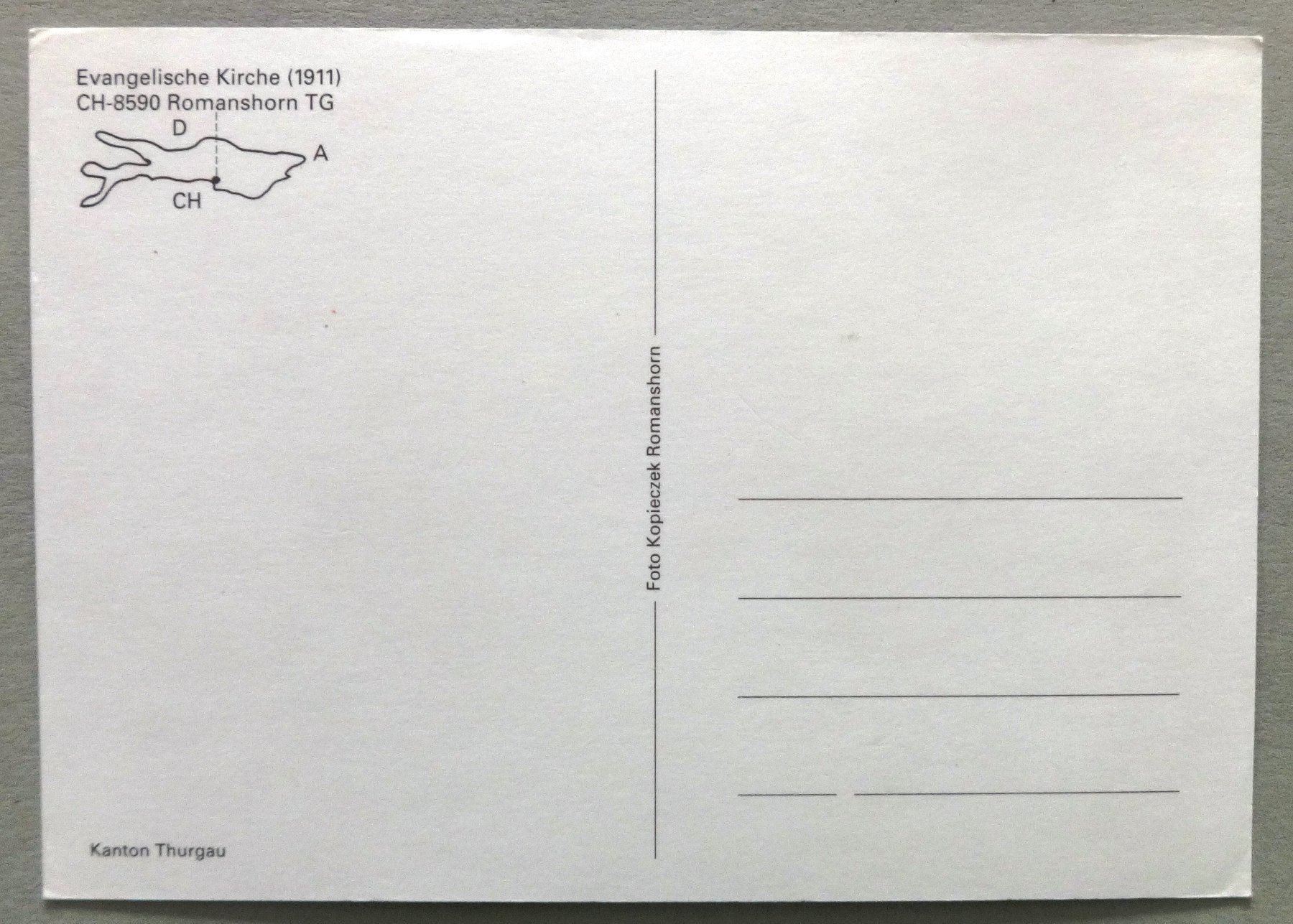 Ansichtskarten: Evang. Kirche, Romanshorn TG – Gebraucht aus Fétigny von Billy2miny 1