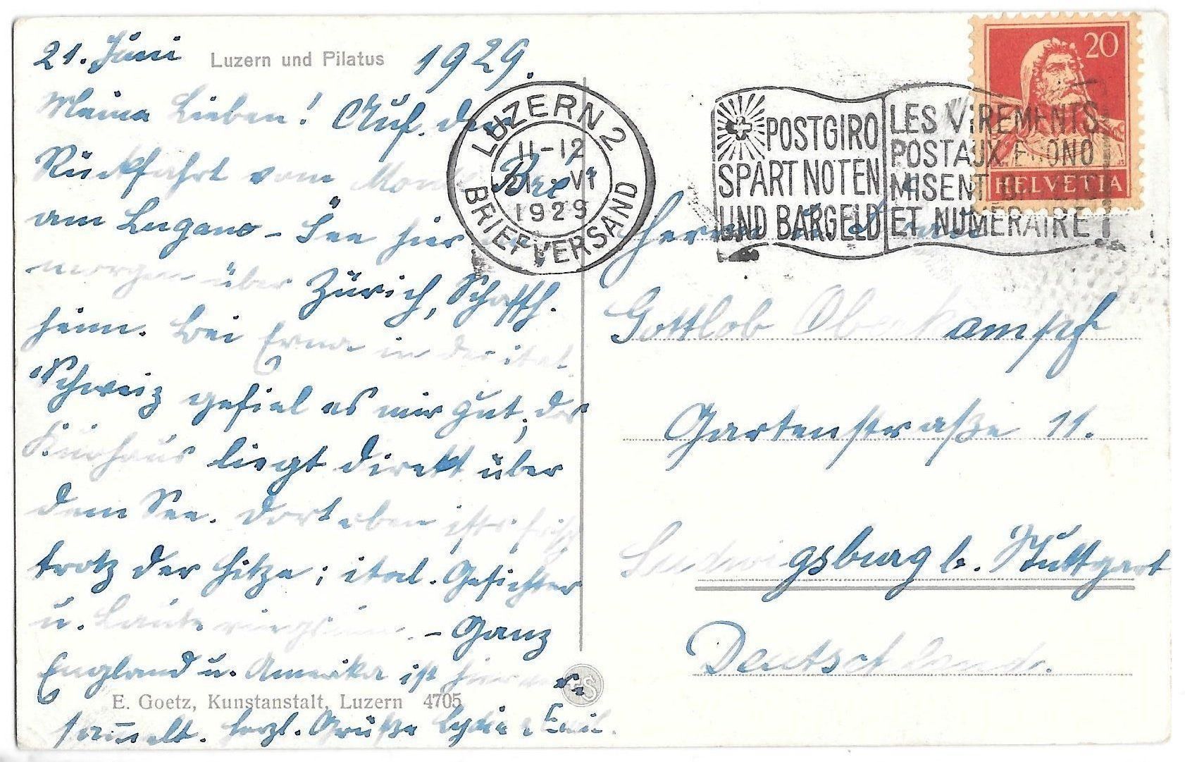 Cartoline postali: Luzern Dampfschiffe – Usato da Olten venduto da clotaldi 1