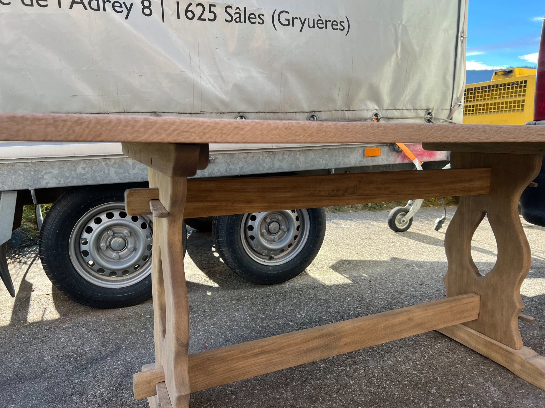 Tische: ART 972-J Table monastère chêne sablé – Gebraucht aus Pont-La-Ville von BCMGLEAL 3