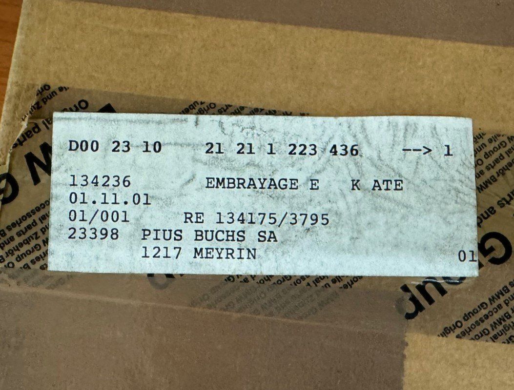 BMW Alle Autoersatzteile: BMW Série 5 E34 et E39 Kit embrayage, Kupplung OEM – Neu (gemäss Beschreibung) aus Satigny von rfo59 6