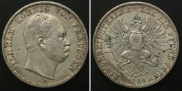 PREUSSEN Taler 1866 A, WILHELM I. Silber ERHALTUNG! vz+