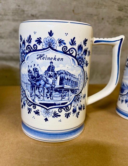 Tutte le decorazioni: Chope à bière Heineken Bleu de Delft – Nuovo (secondo la descrizione) da Perly venduto da inf_jnp6 2