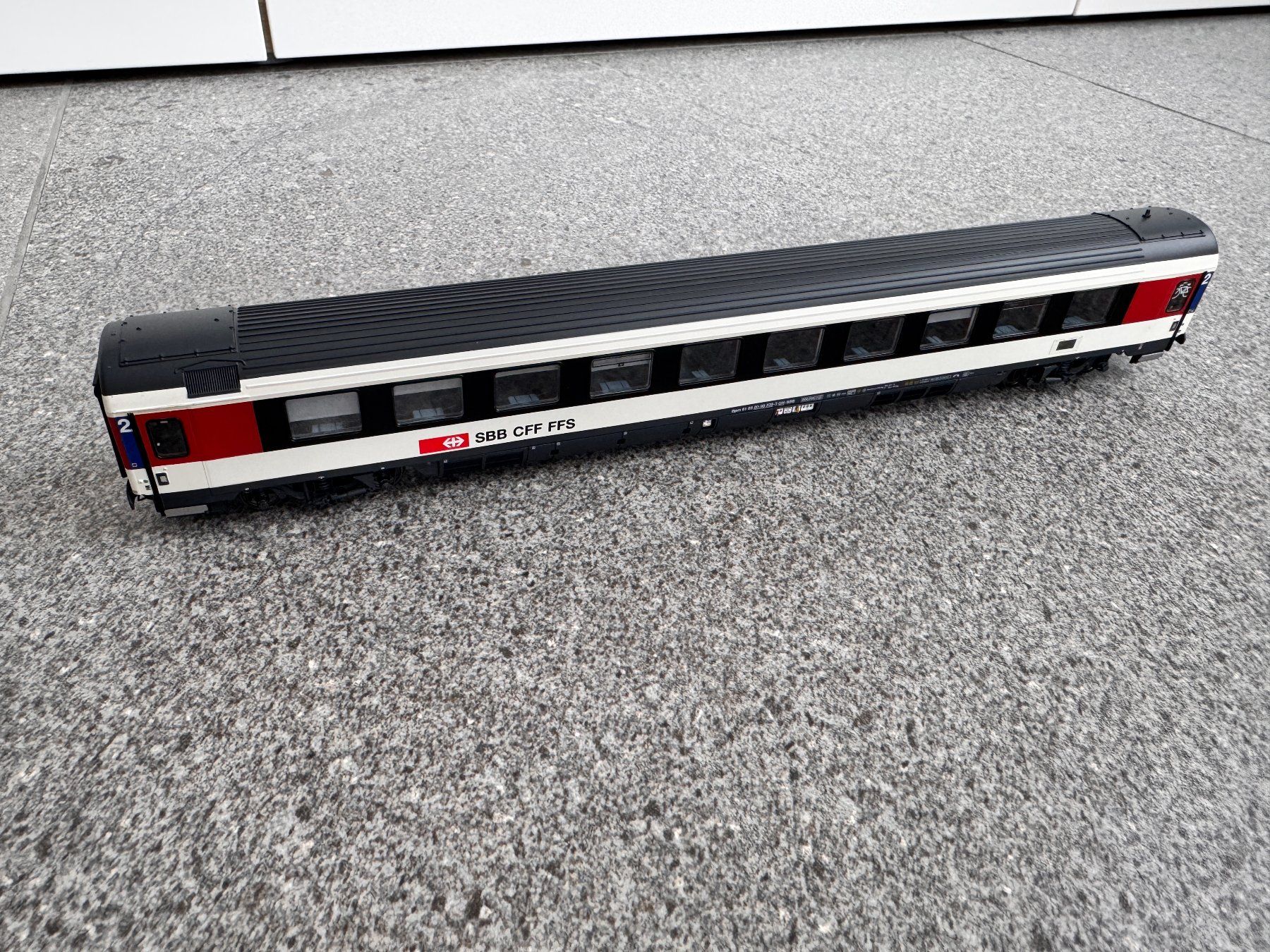 LS Models Modellini di ferrovie: LS Models 47377 SBB Bpm EC Personenwagen 2.Kl. – Usato da Basel venduto da szbdsfrjs