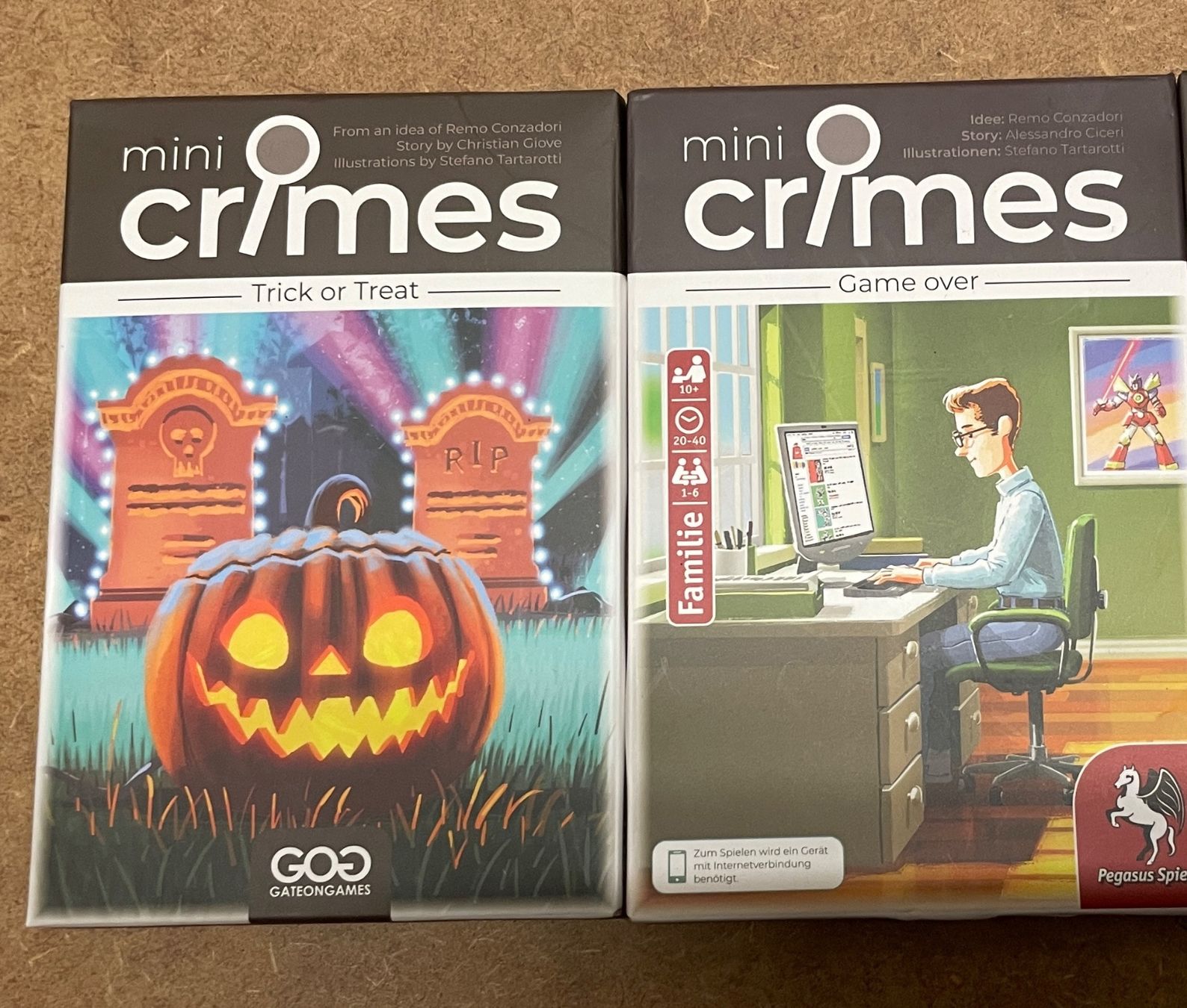 Giochi: 2x Mini Crimes Brettspiel neu – Usato da Therwil venduto da swissguineapigs