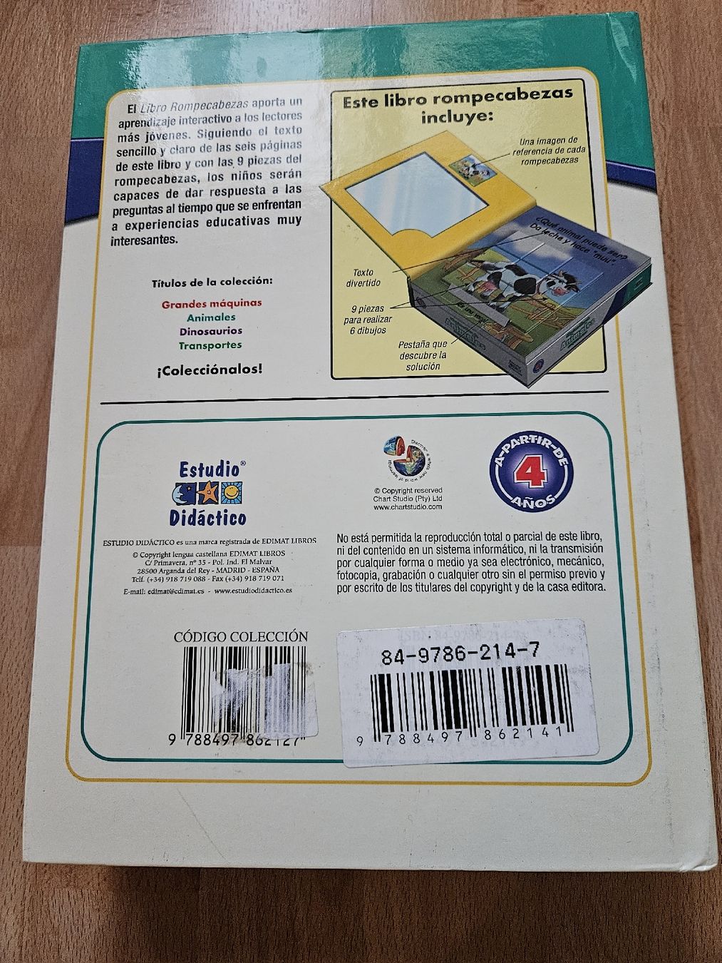 Puzzles: Kinderbuch "Tiere" mit Puzzle, Spanisch – D'occasion à Ebikon par SecondChance_byM 2