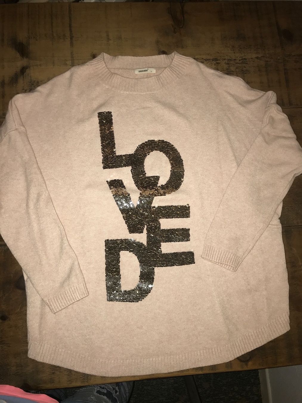 Maglioni & Felpe: Pullover oversized „Loved“ Rose – Usato da Eschikofen venduto da sra_6qbm