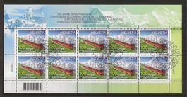 Kleinbogen 100 Jahre Jungfraubahn 2012 Ersttag