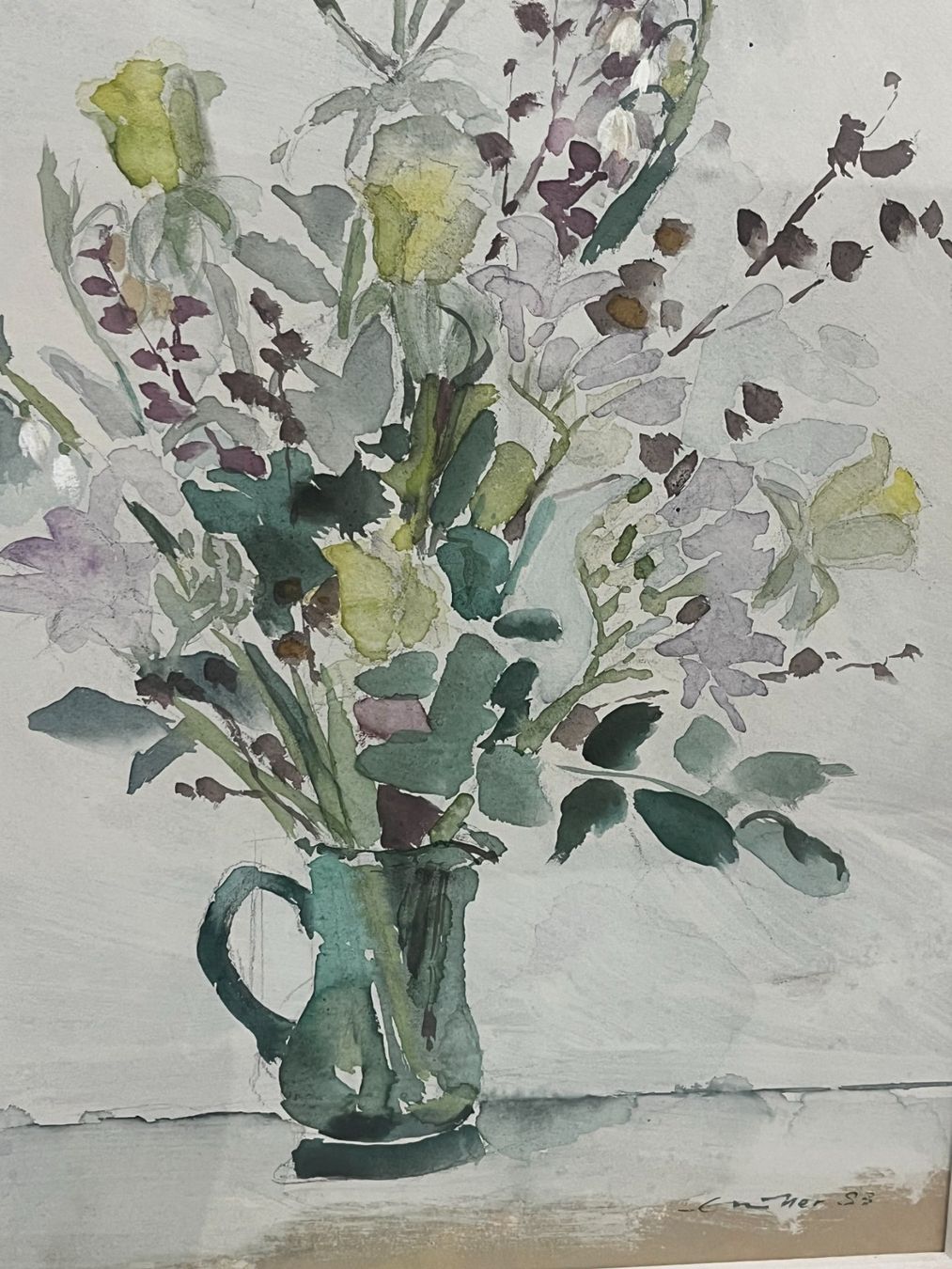 Dipinti: Erich Müller 1983 Aquarelle – Usato da Basel venduto da Kaffee_und_Kunst 1