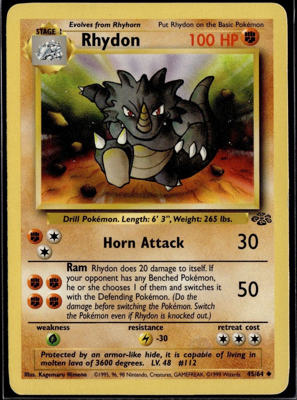 Pokémon Sammelbilder & Trading cards: Ryhdon 45/64 Jungle – Gebraucht aus Zürich von pokemon_cards