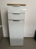 Bad/Dielenmöbel Hochschrank weiss Eiche Top Zustand!