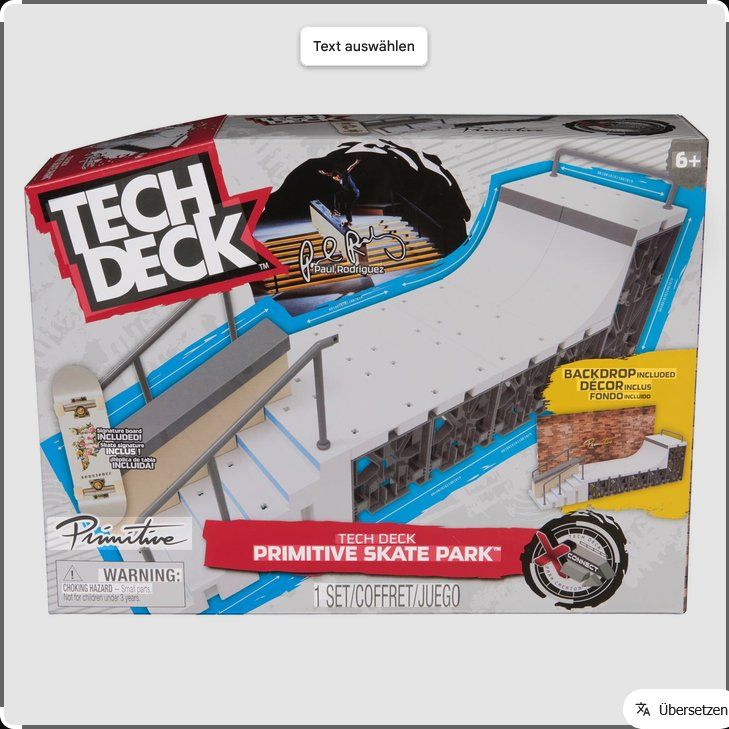 Giocattoli: Tech Deck - Primitive Skate Park, Finger-Skateboard-Rampe – Nuovo e nell'imballaggio originale da Oensingen venduto da Liquidations-Shop