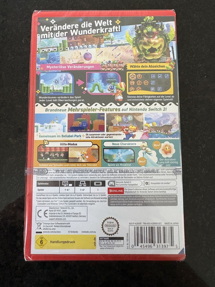 Spiele: Super Mario Bros. Wonder Nintendo Switch 2   Neu – Neu und originalverpackt aus Nottwil von Regis1108 1