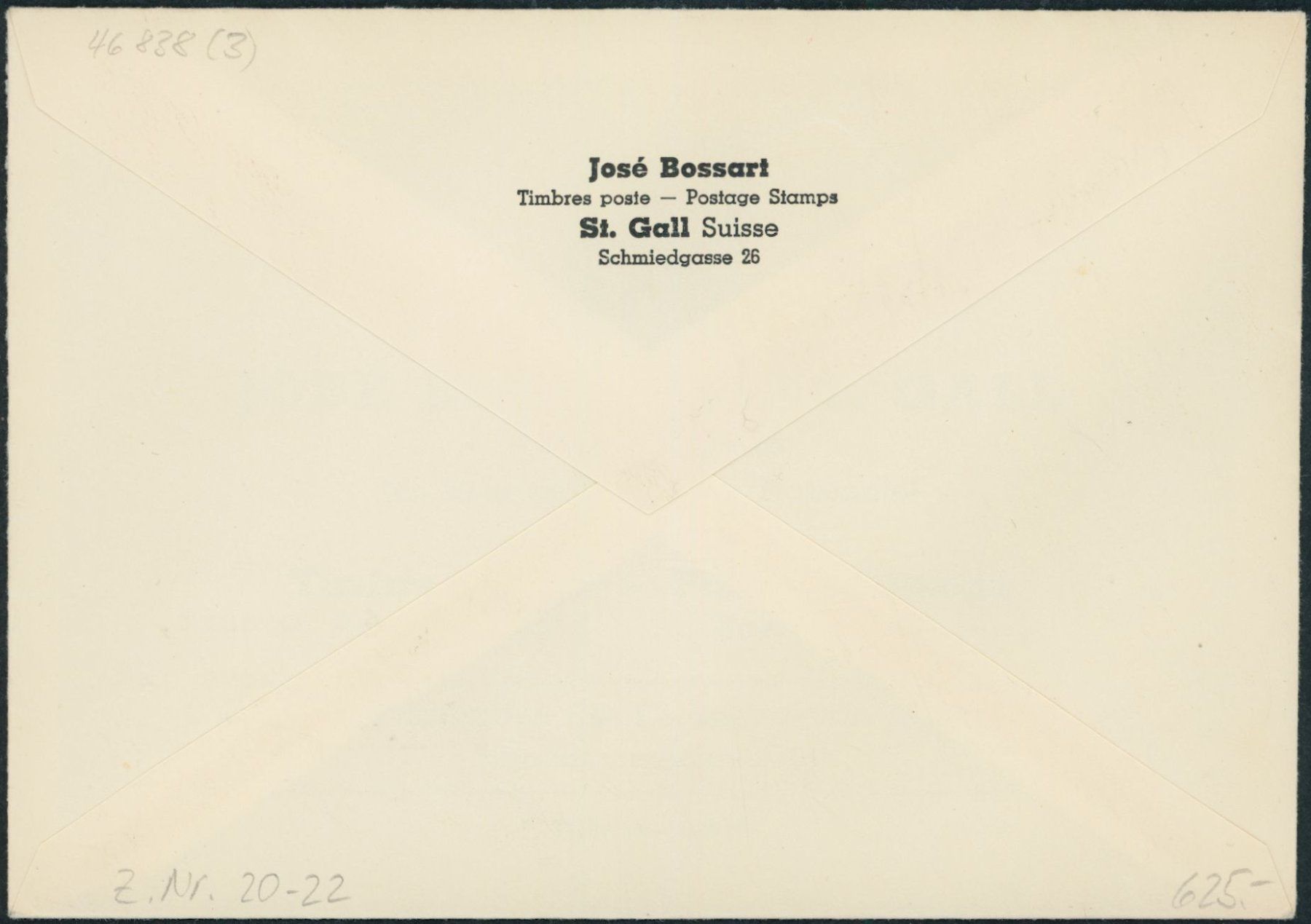 Tutti i francobolli: 1949 - Gemälde Block - Blockausschnitte - Ersttagsbrief FDC – Usato da Schindellegi venduto da leecollect 3