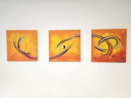 ❤️ Original Leinwand Acryl Bild ❤️ Let's skip out ❤️