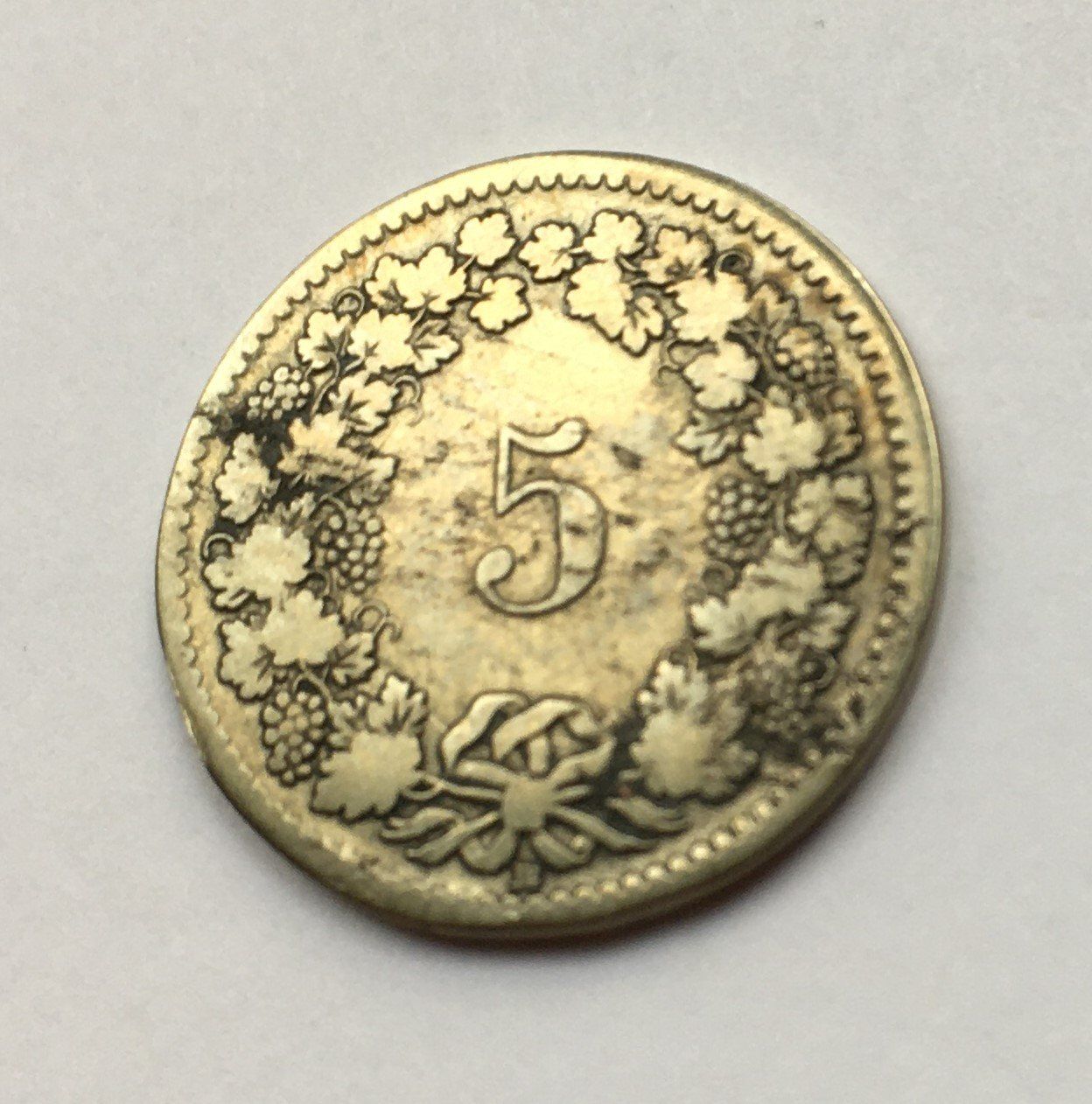 Tutti le monete: 1850 5 Rappen s-ss – Usato da Kirchberg SG venduto da Helveticus00 1