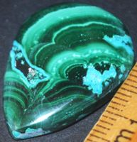 Cabochon L-1542 – Azurit Malachit – 28x20mm