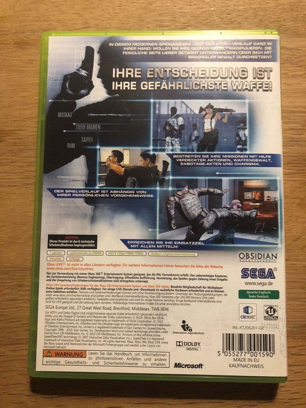 Microsoft Giochi: Alpha Protocol für Xbox 360 – Usato da Kestenholz venduto da Dickies09 1