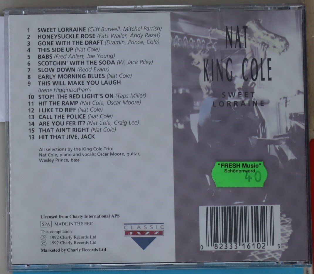 CDs: Nat King Cole - Sweet Lorraine – Gebraucht aus Luzern von CONTENTI 2