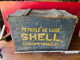 shell, petroleum transportkiste 8 x 5 lt kanister