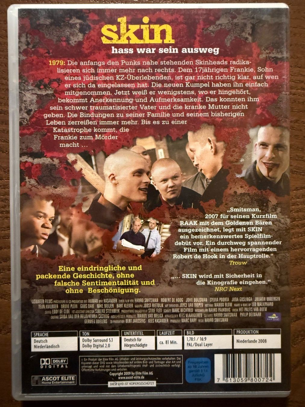 Tutti i DVDs: Skin - Hass war sein Ausweg – Usato da Zürich venduto da FilmFreunde 1
