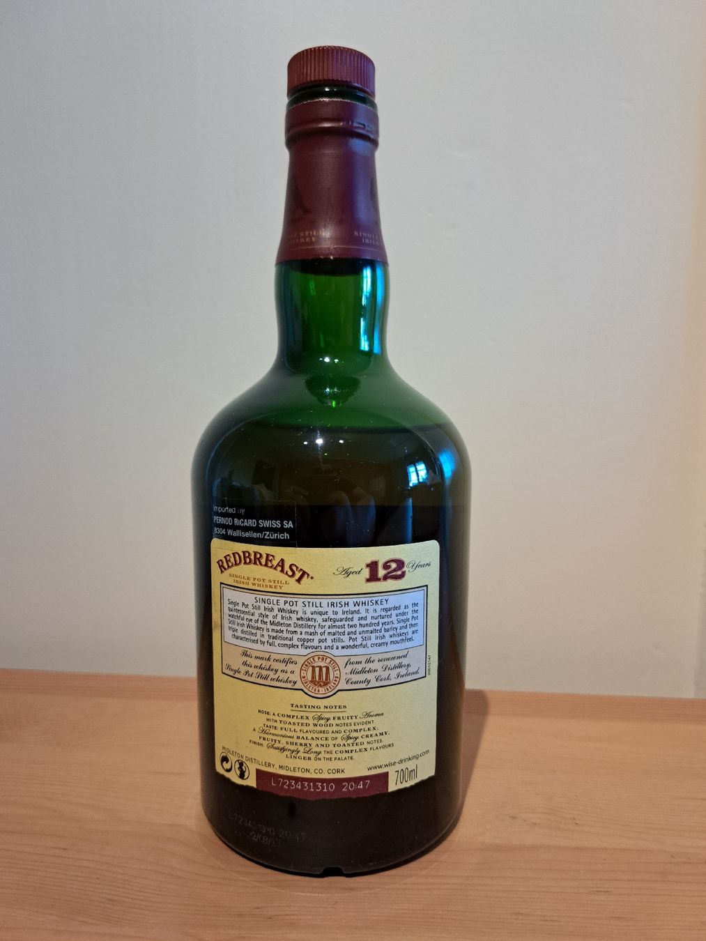 Bevande alcoliche: Redbreast 12 offene Flasche – Usato da Brittnau venduto da Prorex 1
