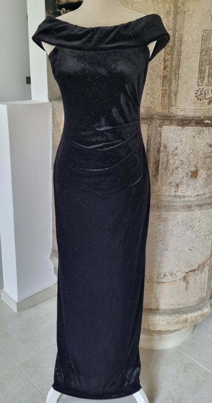 Vestiti: Schwarzes Samtabendkleid von Christian Berg Gr. 36 – Usato da Champlan venduto da acr_kkd5 1