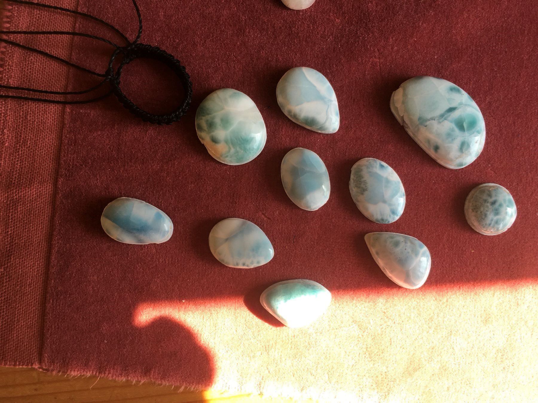 Catenine: Kette aus Makramee und Larimar / Sale – Nuovo e nell'imballaggio originale da Zürich venduto da MEVAS-Schmuck 6
