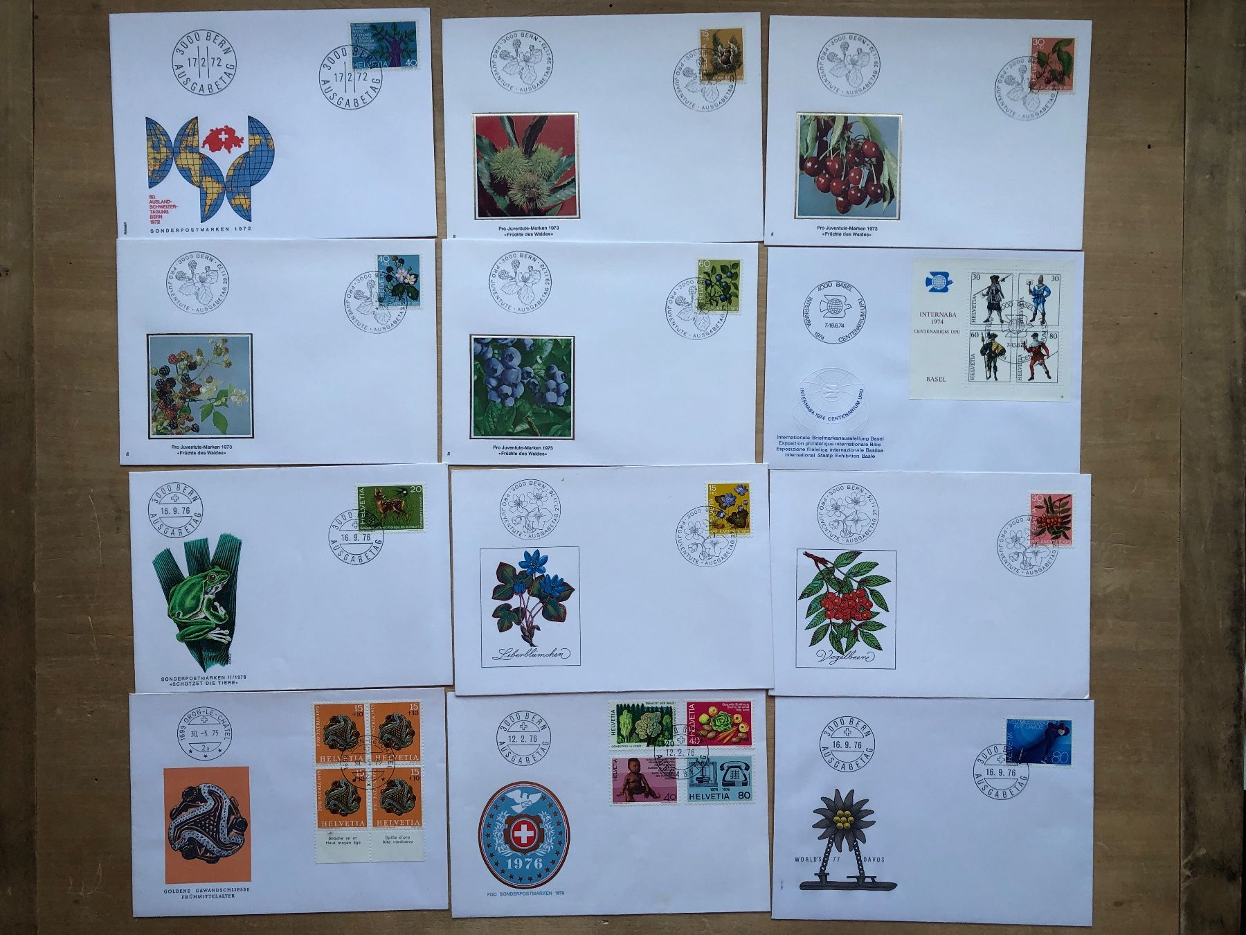 Tutti i francobolli: CH: 60 "spezielle" FDC "spéciales" – Usato da Neuchâtel venduto da Atahuallpa 4