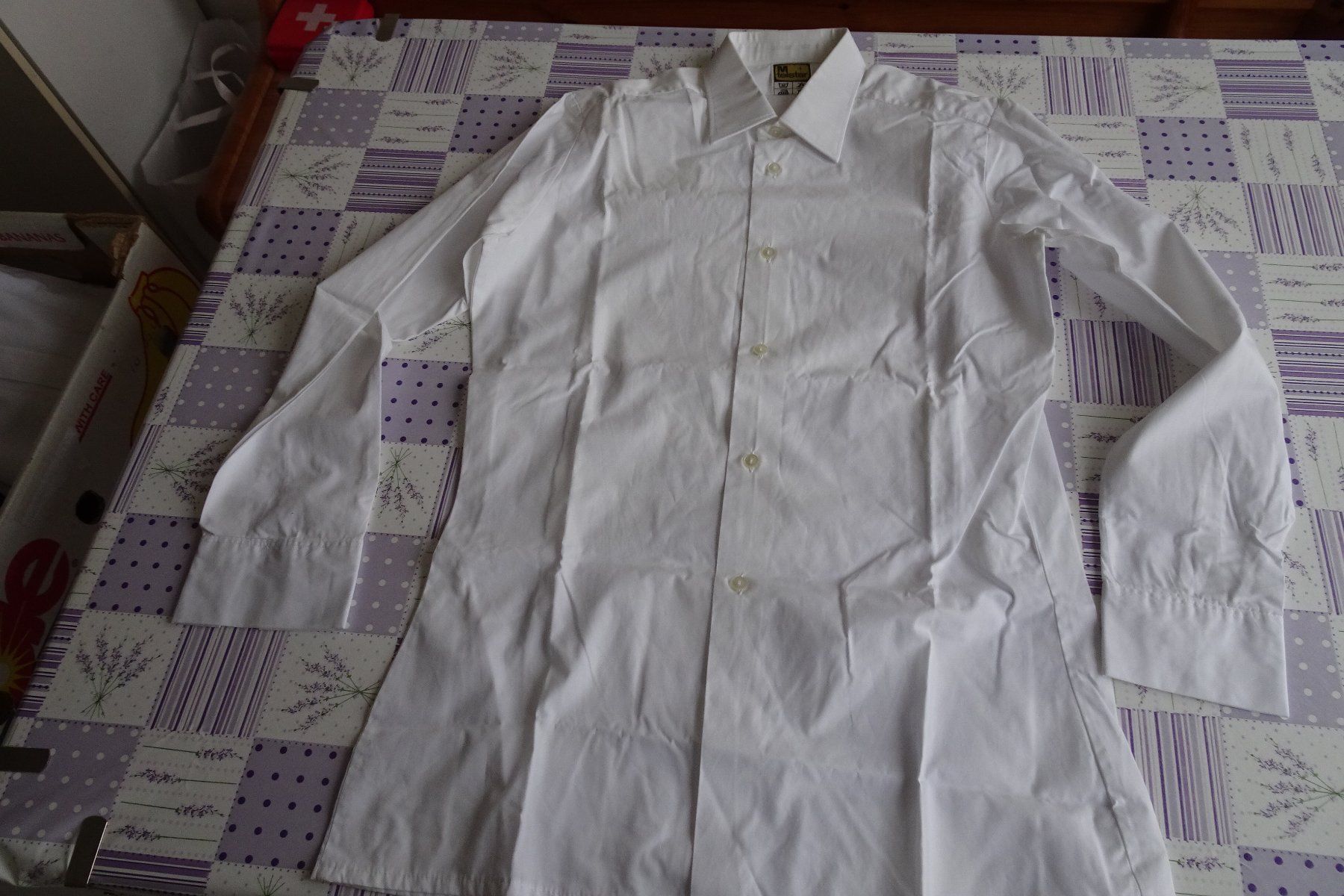 Hemden: Herren Hemd weiss ca. Gr.38 – Neu (gemäss Beschreibung) aus Strengelbach von schmetterling20