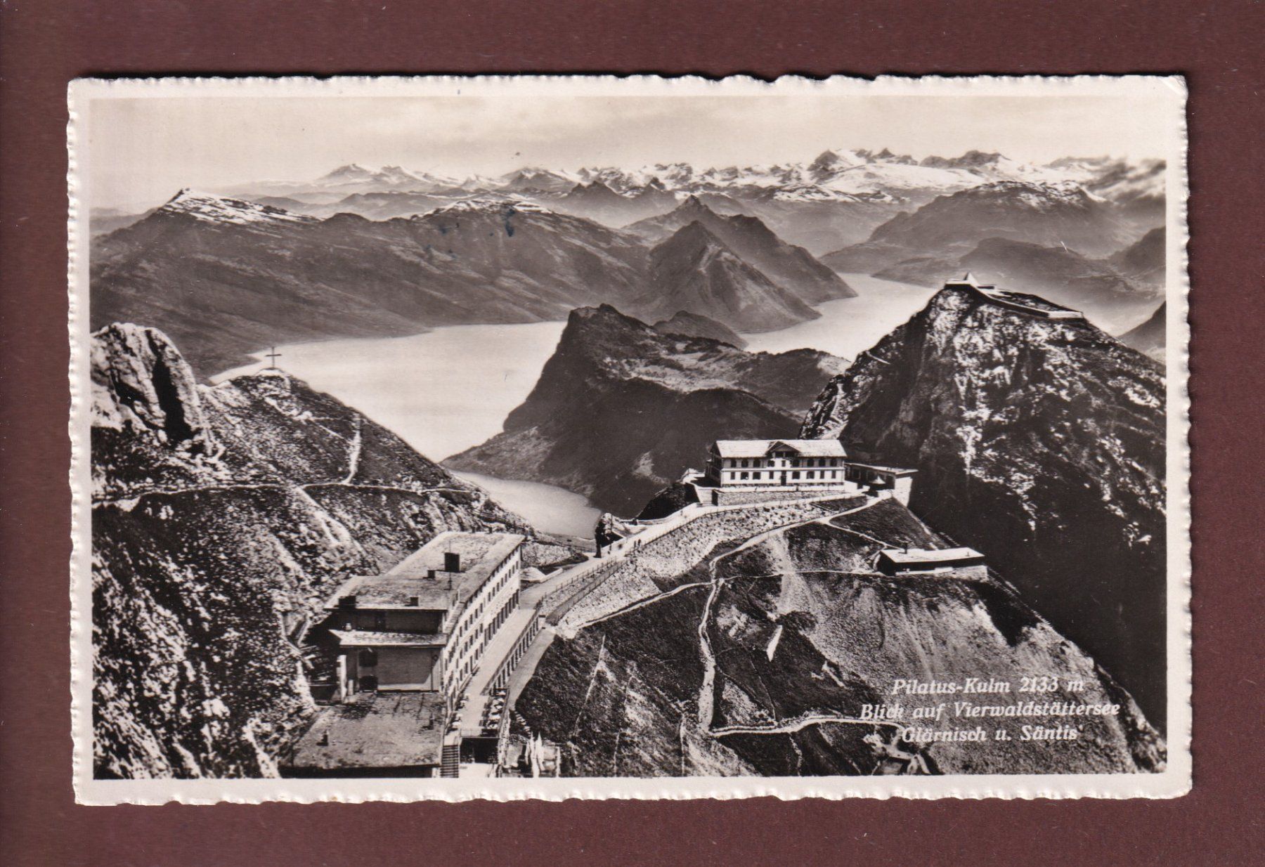 Cartoline postali: PILATUS-KULM - 1942 Feldpost – Usato da Pully venduto da nicecards