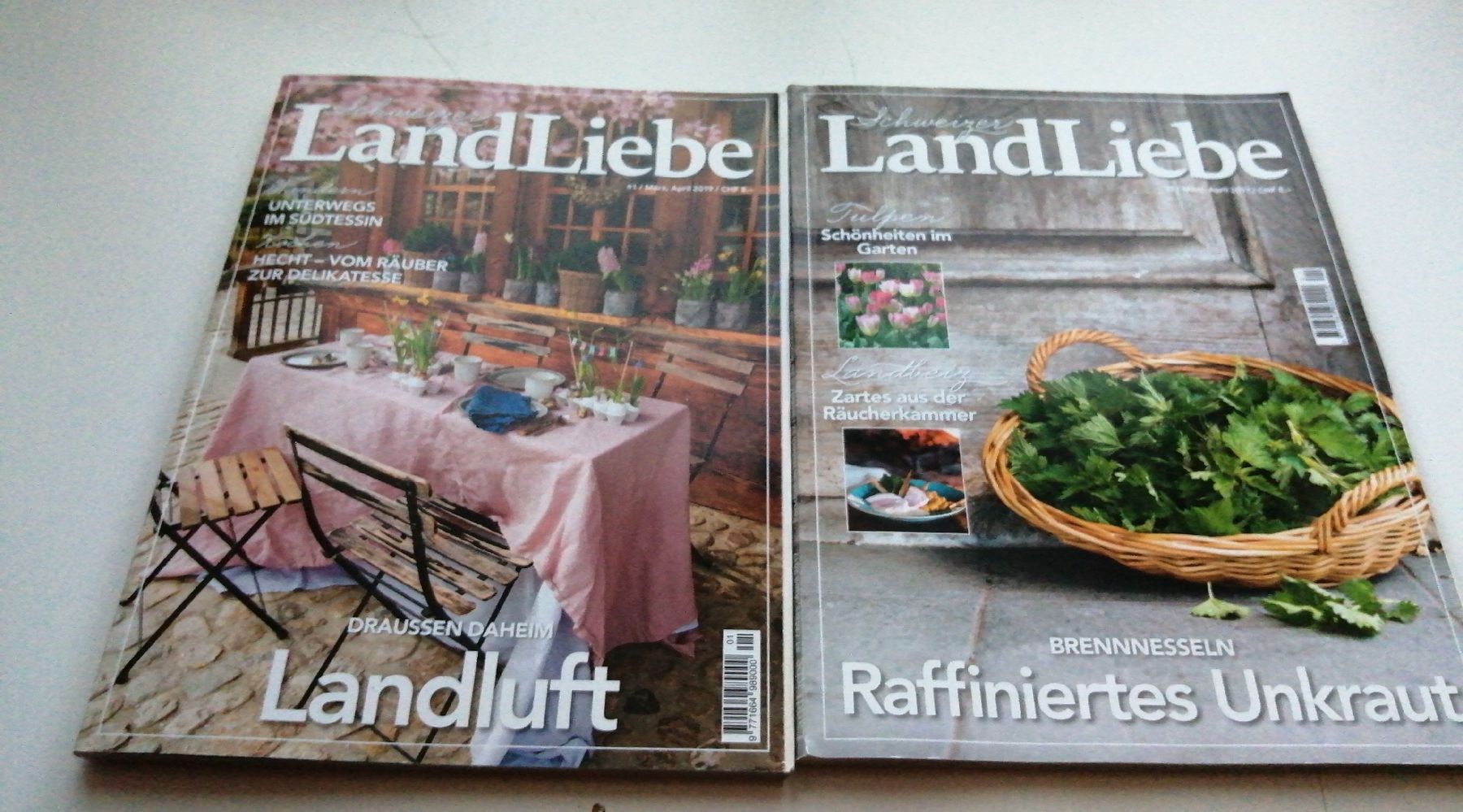 Riviste & Magazine: 2 x LandLiebe Magazine:03/04.2017+2019 – Usato da Honau venduto da holunder3