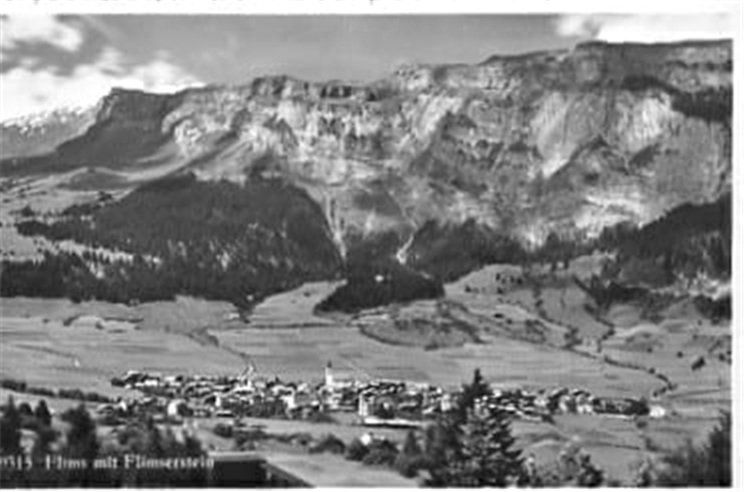 Cartoline postali: Flims, mit Flimserstein – Usato da Ottikon b.Kemptth. venduto da Neptun1974