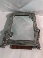 Joli miroir en étain 23x17cm