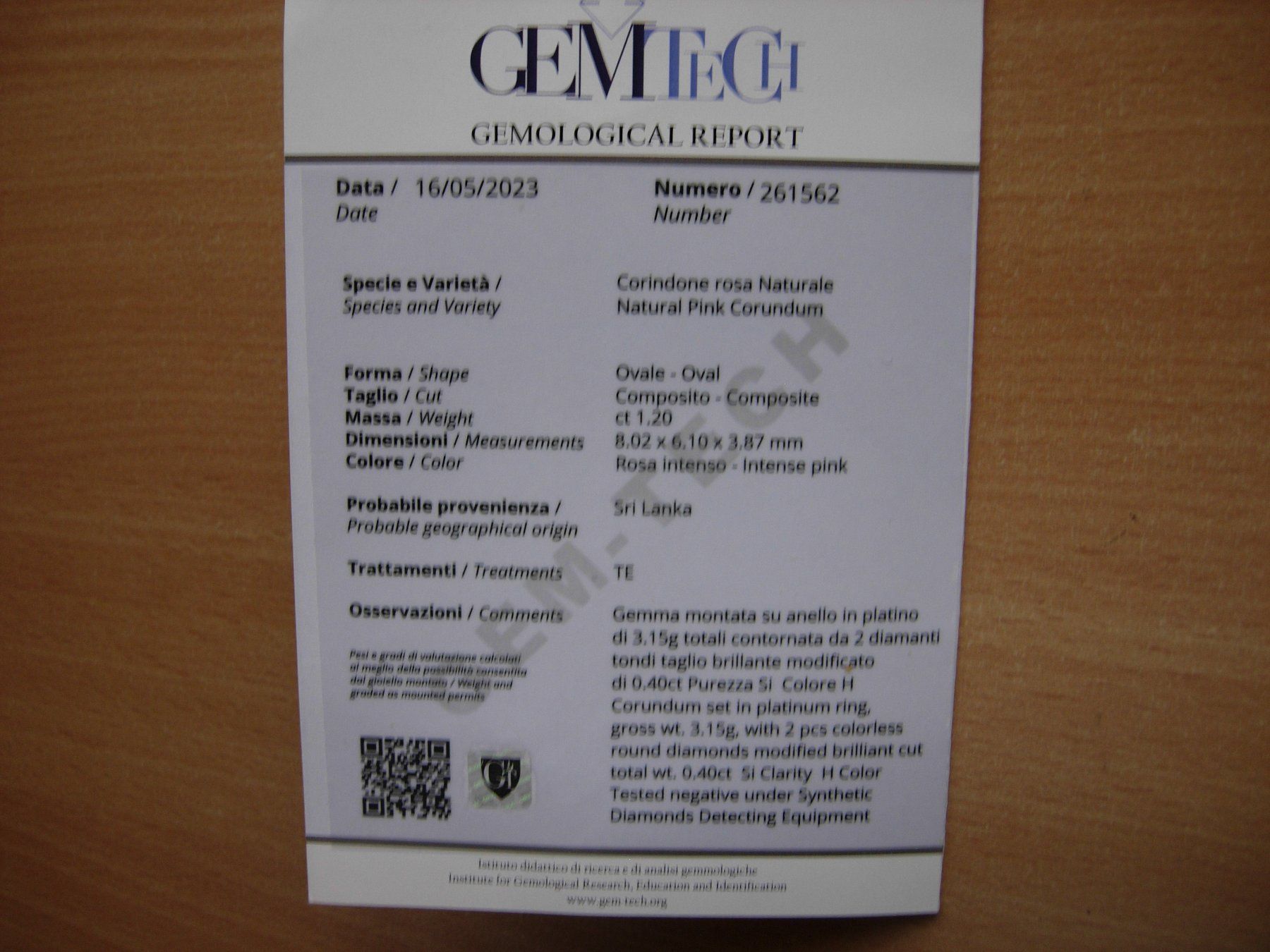 Anelli: Pink-Saphir-Brillant Ring-Platin-Antik – Usato da Luzern venduto da Lucernauno 4